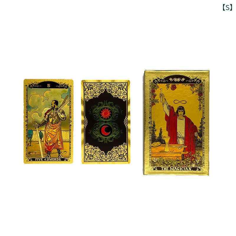 楽天市場】タロットカード 金箔 プラスチック製 PVC 防水 カラー印刷