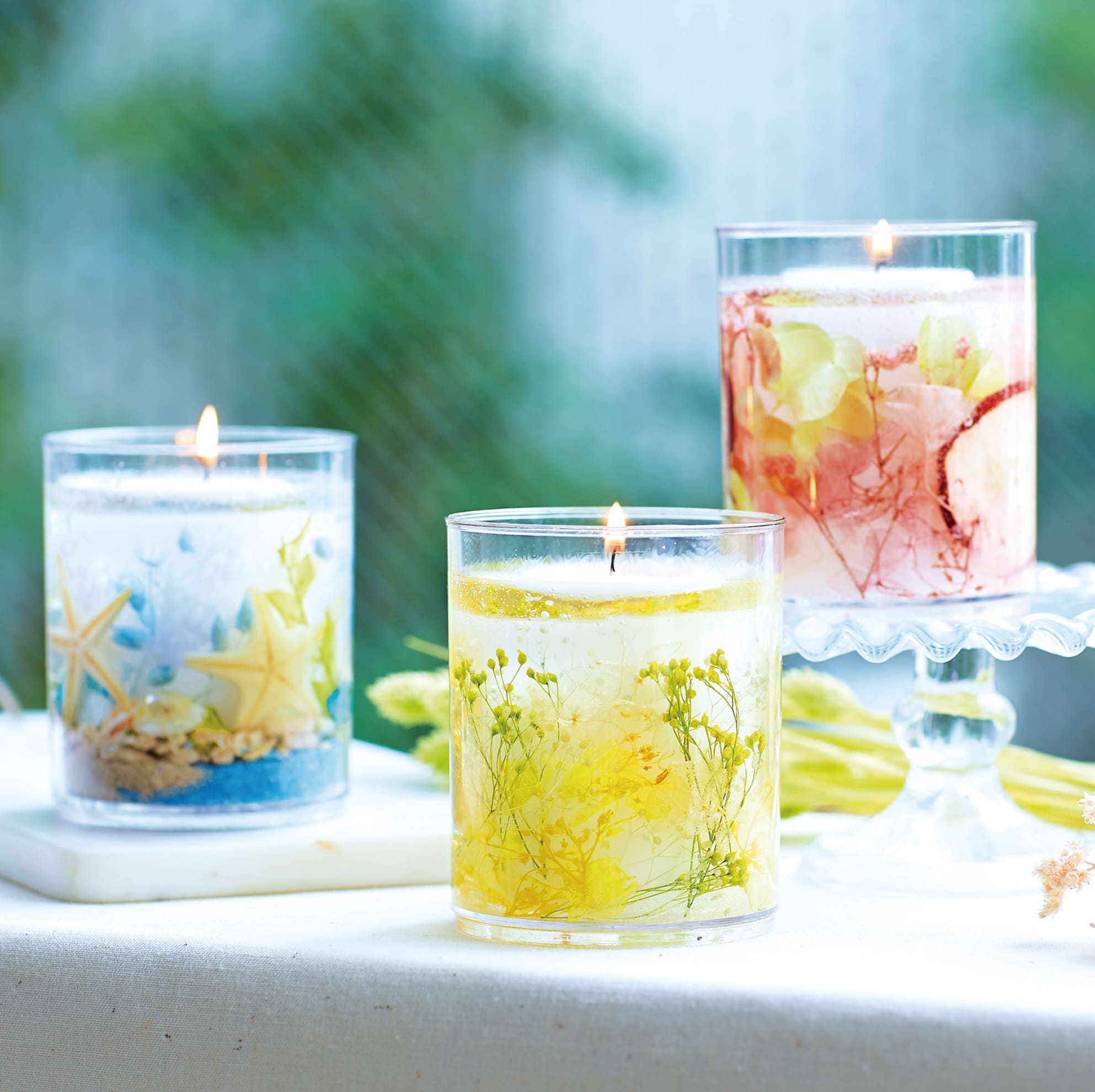 楽天市場】[花材付き] ボタニカルゼリー キャンドル キット(ドライ