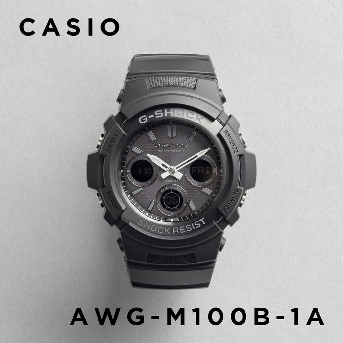楽天市場】【10年保証】CASIO G-SHOCK カシオ Gショック AWG-M100B-1A