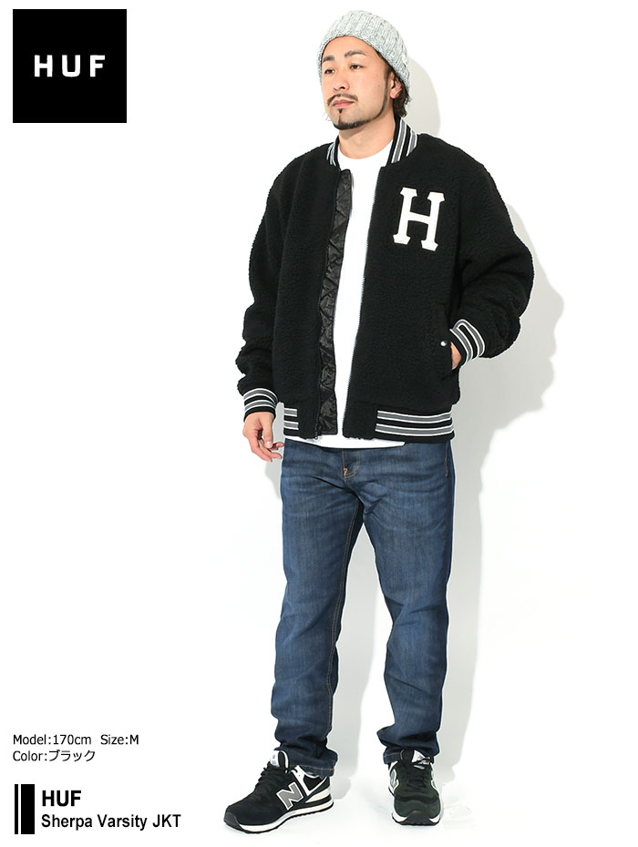 楽天市場】ハフ HUF ジャケット メンズ シェルパ バーシティー ( HUF