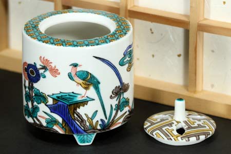 楽天市場】九谷焼 香炉 古九谷花鳥 3.2号香炉 香器 仏具 陶器 : 九谷焼