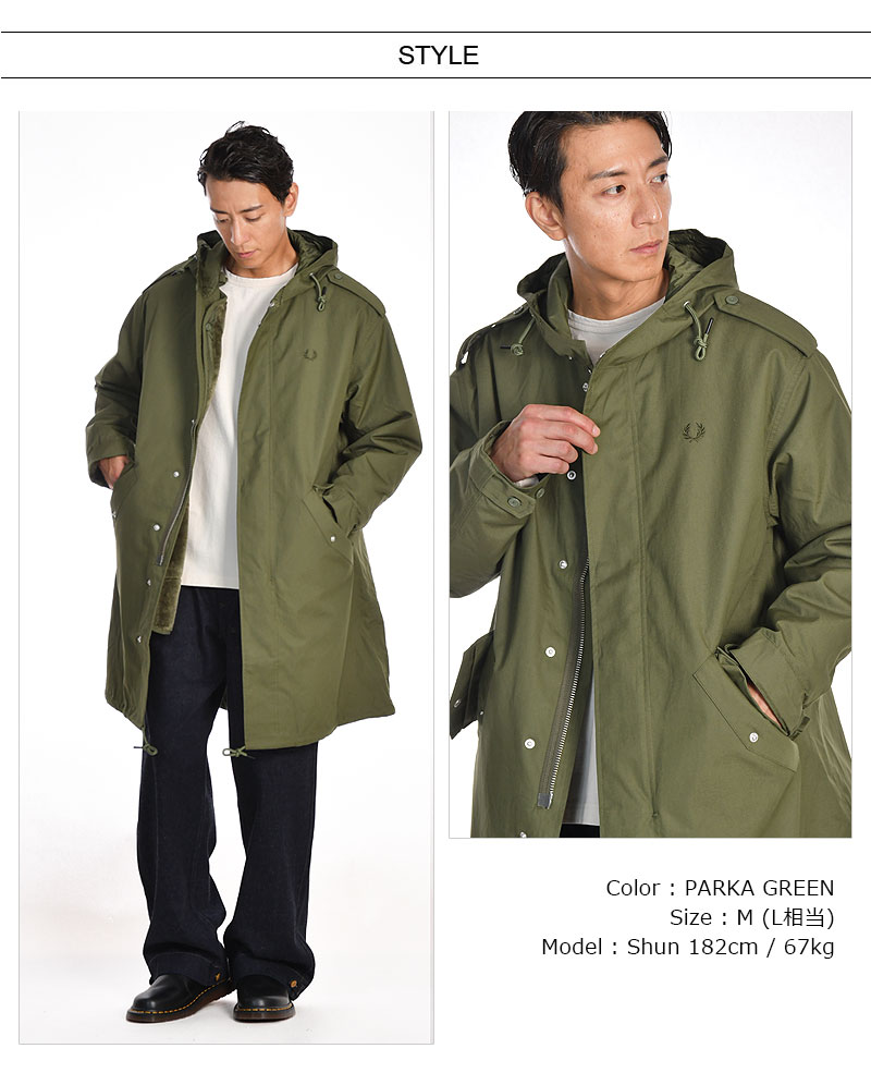 楽天市場】[期間SALE] FRED PERRY/フレッドペリー FUR LINED PARKA