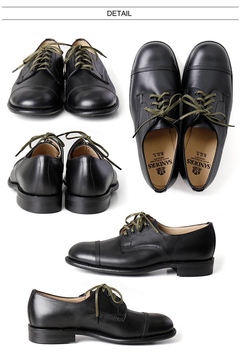 楽天市場】SANDERS/サンダース B.G.S. DERBY SHOE 2545BOW WAXY