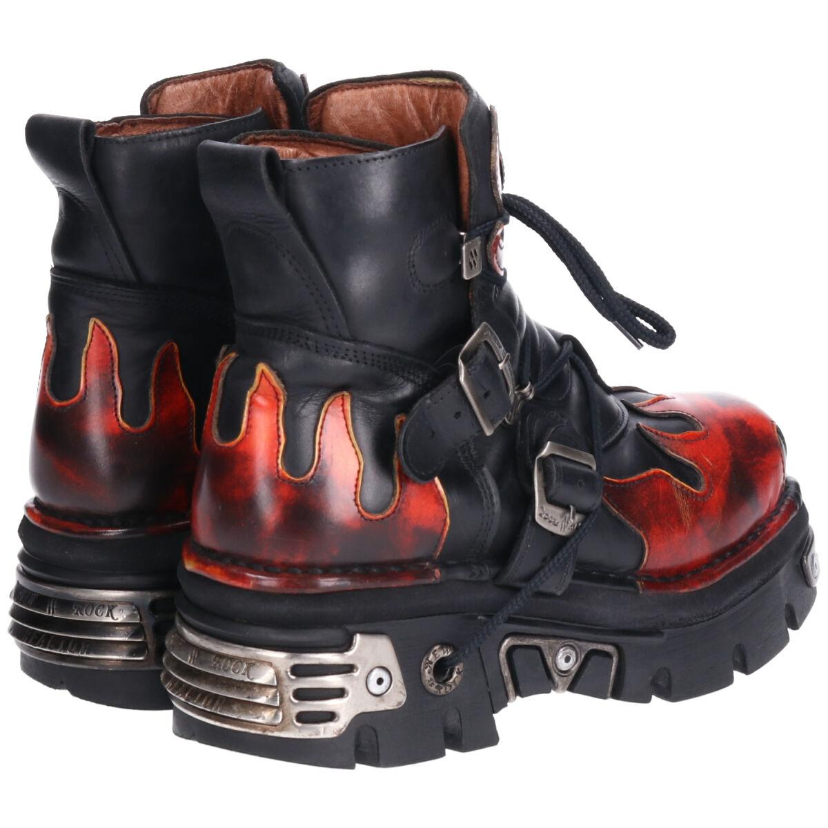 楽天市場】ニューロック NEW ROCK ベルトブーツ ハイヒールブーツ