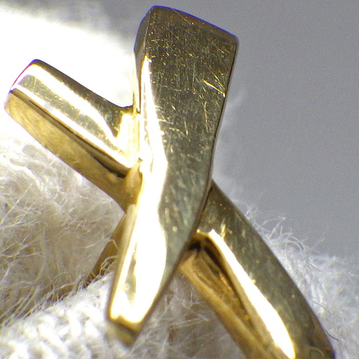 楽天市場】ティファニー Tiffany & Co. ピアス キス X クロス K18YG