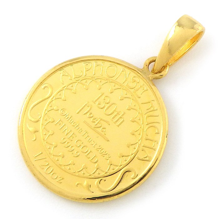 楽天市場】ペンダントトップ アルフォンス・ミュシャ メダル 1/20