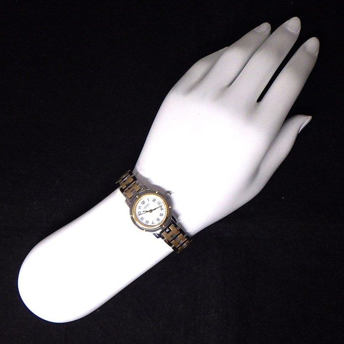 楽天市場】エルメス HERMES 腕時計 クリッパー CL4.220 ホワイト文字盤