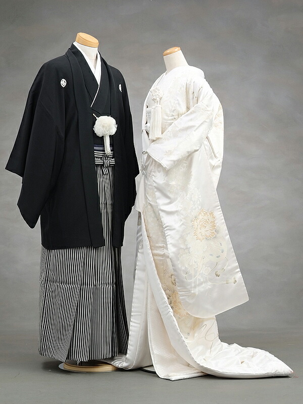 楽天市場】白無垢 着物 神社婚 和装 花嫁衣裳 1AH0931 友禅箔桜寿花車