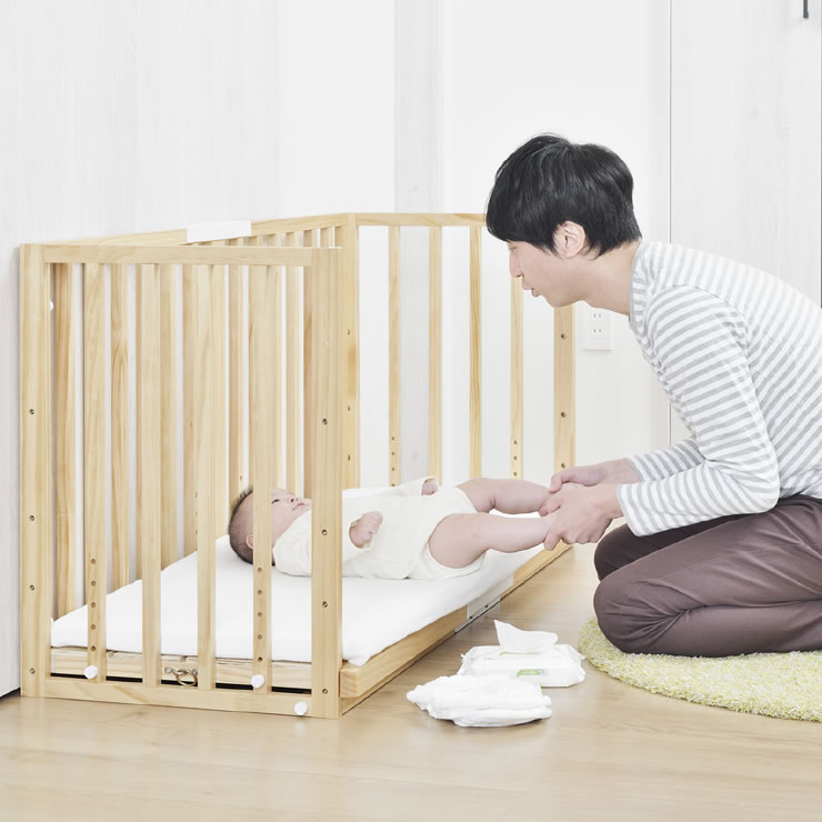 楽天市場】そいねーる3ベビーベッド 2点セット（ベッド＋ベビー布団