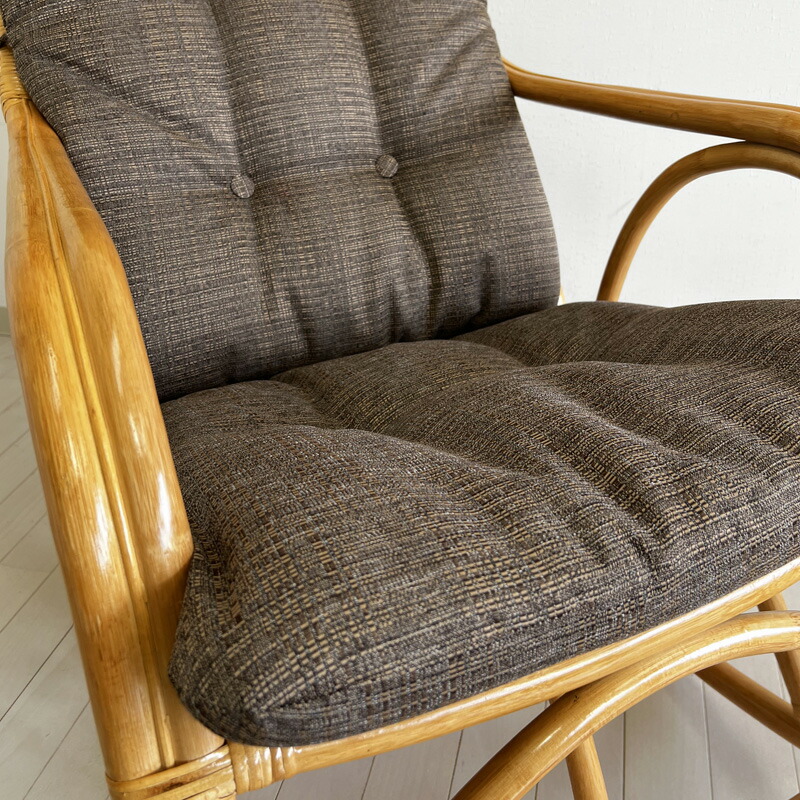 楽天市場】ラタンチェア ロッキング ハイバック リラックス チェア