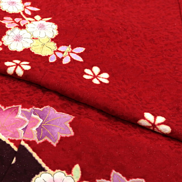 楽天市場】【翠山工房・桐屋 辻が花 振袖 仕立て付き】絞り 友禅 正絹