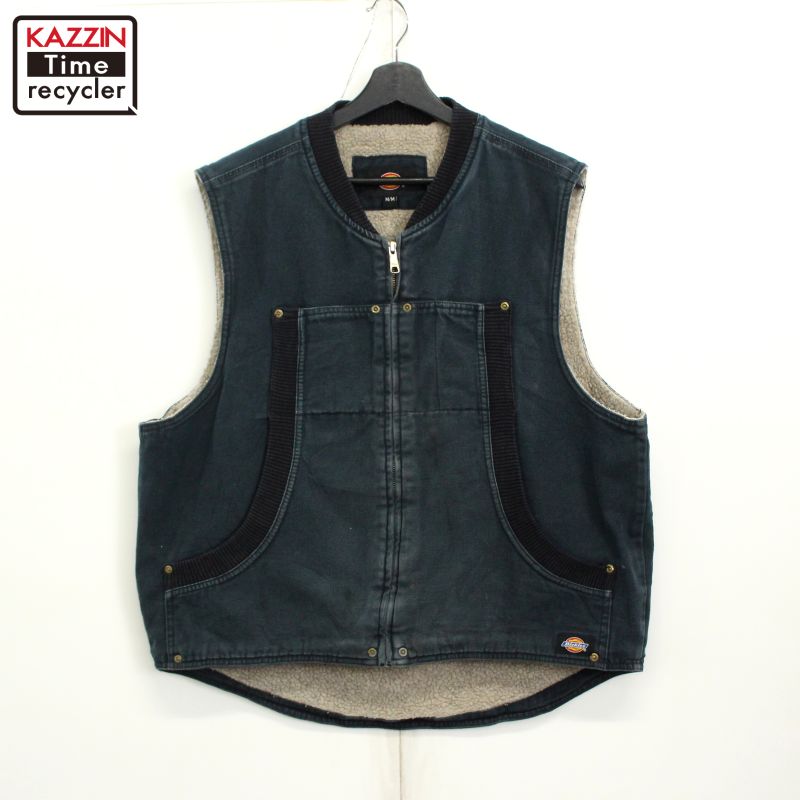 楽天市場】00s ディッキーズ Dickies 裏地ボア ダック ベスト 古着