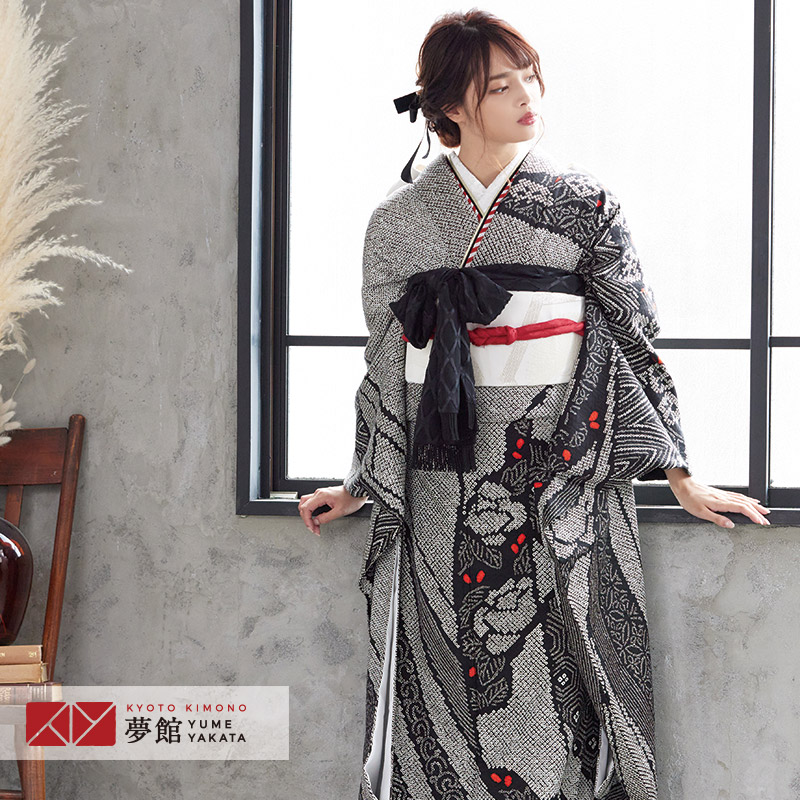 楽天市場】【振袖 レンタル】 結婚式 結納R1944 正絹 黒 総絞り 熨斗に