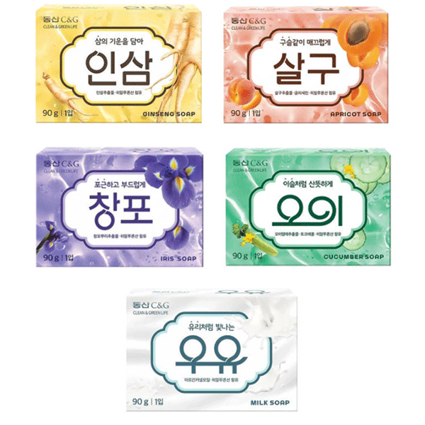 楽天市場】CLIO C＆G 韓国石鹸(4個セット）90g×4個 全5種 きゅうり