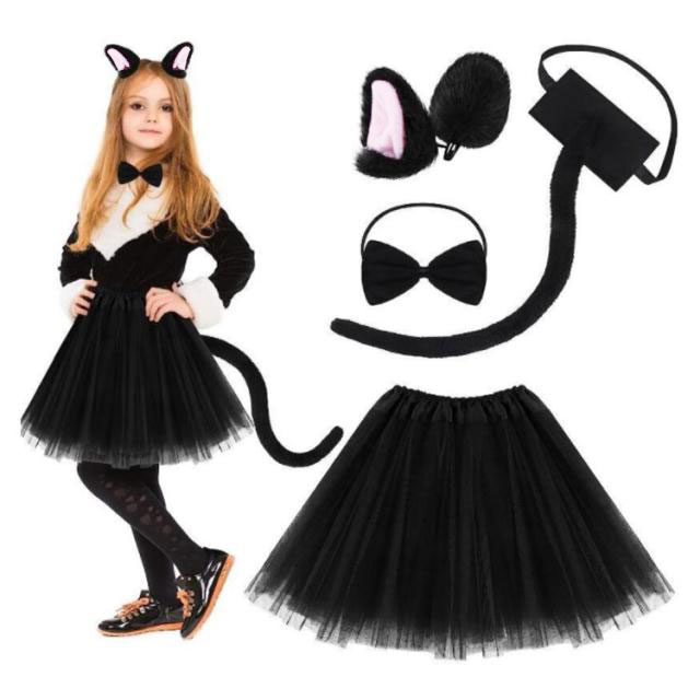 楽天市場】ハロウィン コスプレ 子供 黒猫 ネコ 猫 仮装 女の子 黒猫