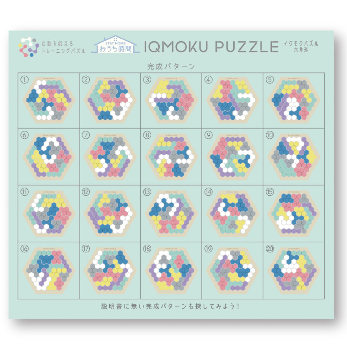 楽天市場】知育玩具 イクモク木製知育パズル 六角形 6歳 小学生