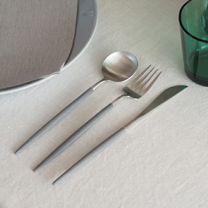 楽天市場】□クチポール ゴア・グレー シルバー デザートセット 3PCS