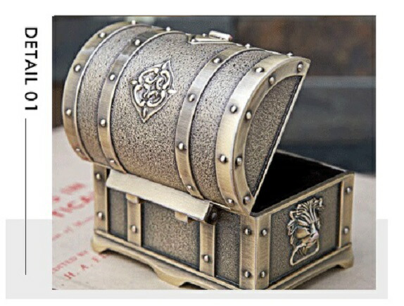 楽天市場】ジュエリーボックス 装飾 宝箱 アンティーク (シルバー