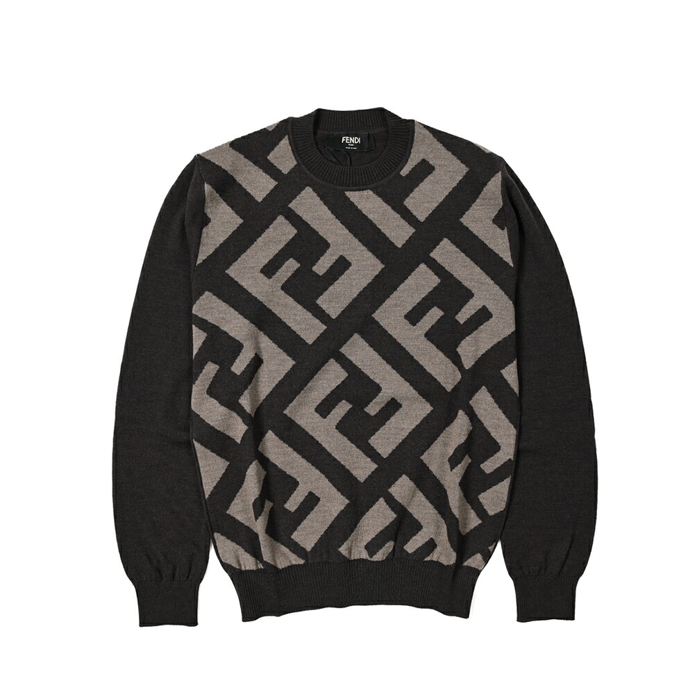 楽天市場】フェンディ FENDI FFモチーフ ニットセーター クルーネック