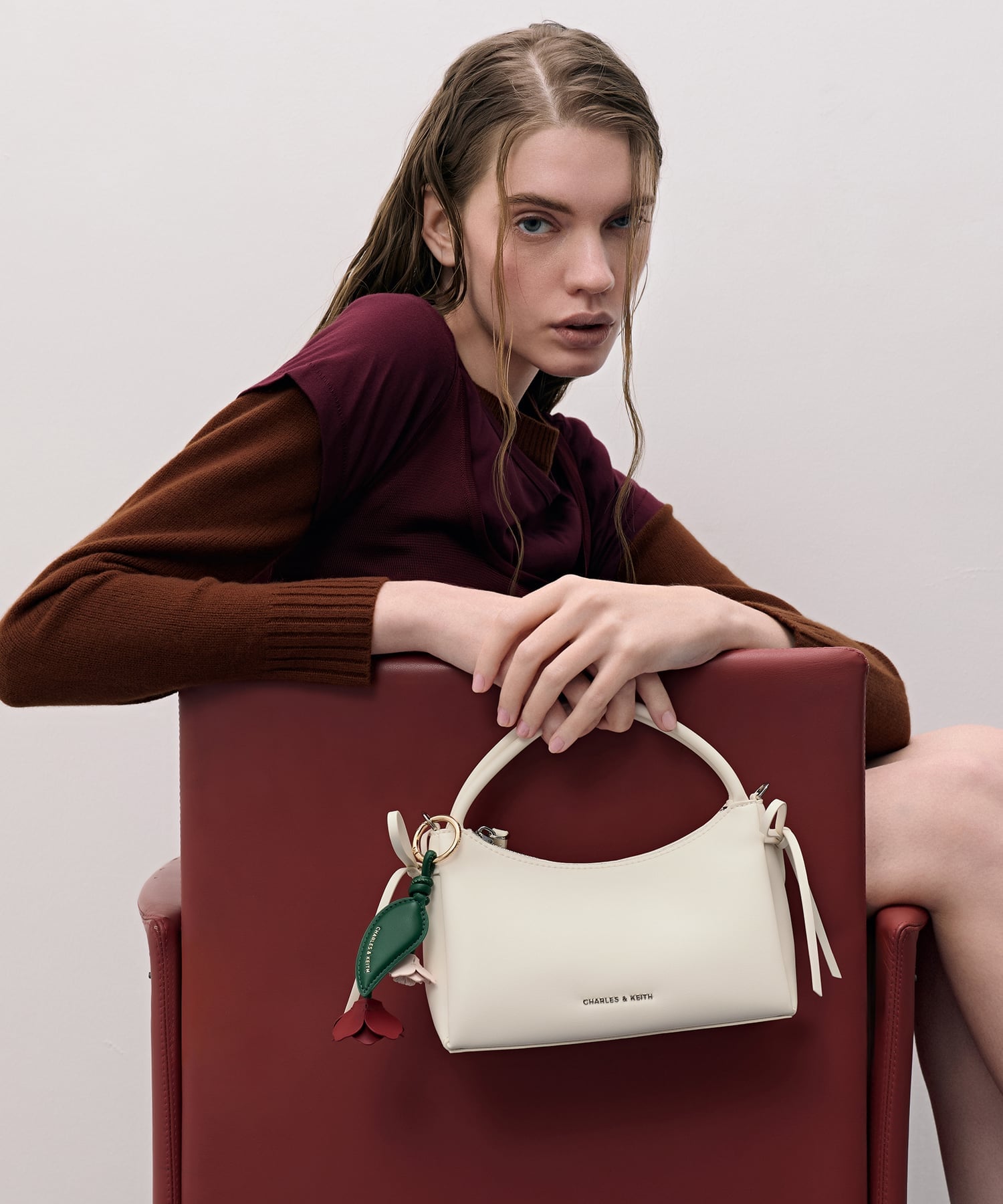CHARLES & KEITH｜Hazel ヘーゼル ボウトップハンドルバッグ | Rakuten