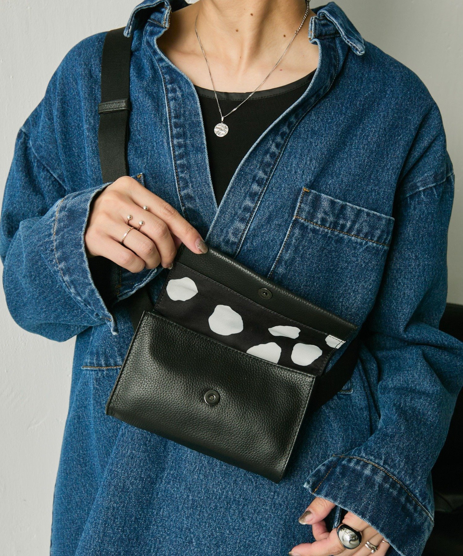 ear PAPILLONNER｜《インフルエンサーuchida企画/本革》ミニワイド