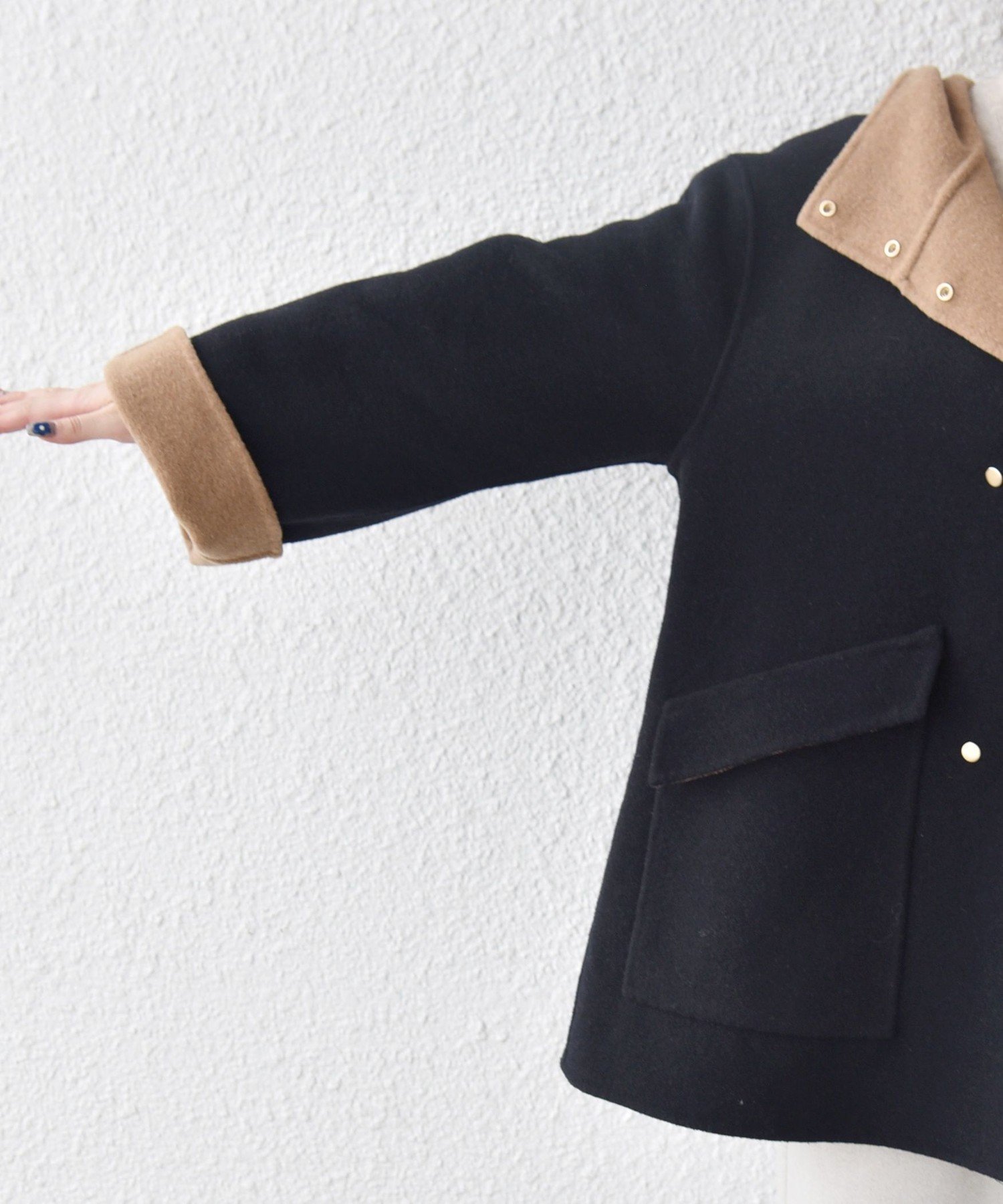 SHIPS｜SHIPS any: リバー フーデッド Aライン ミドル コート