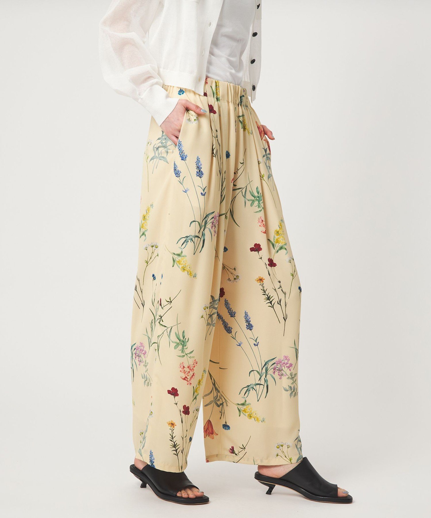 ＜EMMEL REFINES＞EM フラワープリント イージーパンツMサイズ UNITED ARROWS green label relaxing｜<EMMEL REFINES>EM フラワー