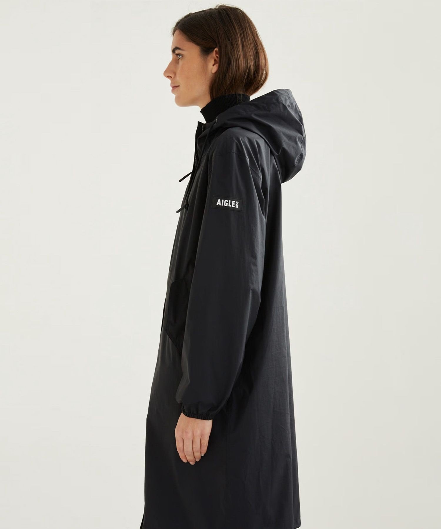 AIGLE｜透湿防水 パッカブルロングフーデッドジャケット | Rakuten