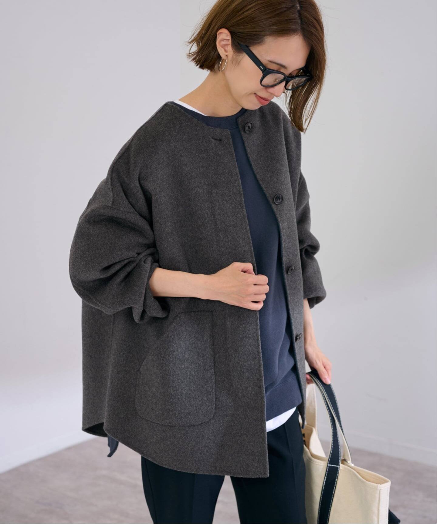 FRAMeWORK｜≪WEB限定追加≫ハミルトンリバークルーネックコート