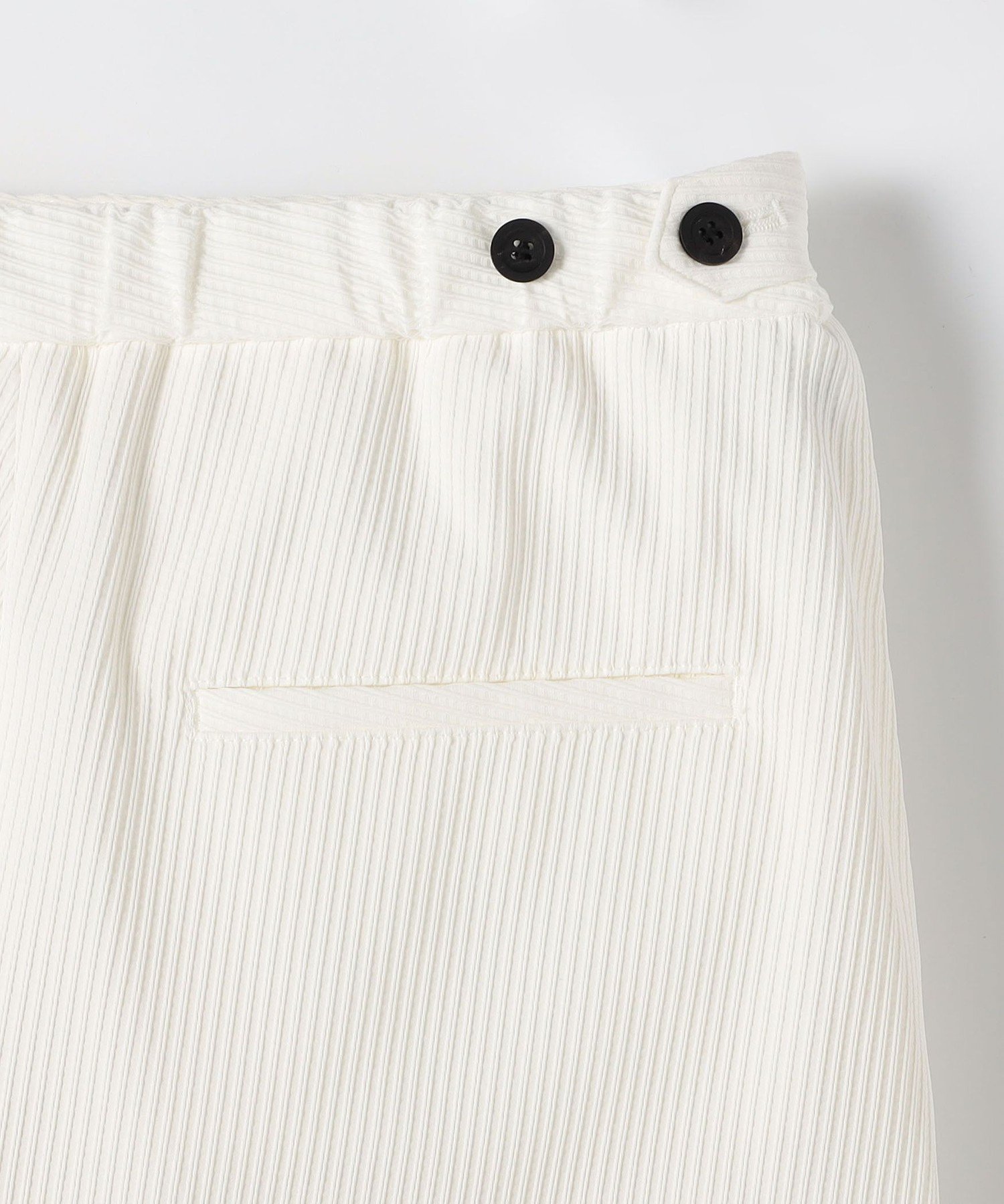 TOMORROWLAND｜ツイルジャカード セミワイドパンツ | Rakuten Fashion