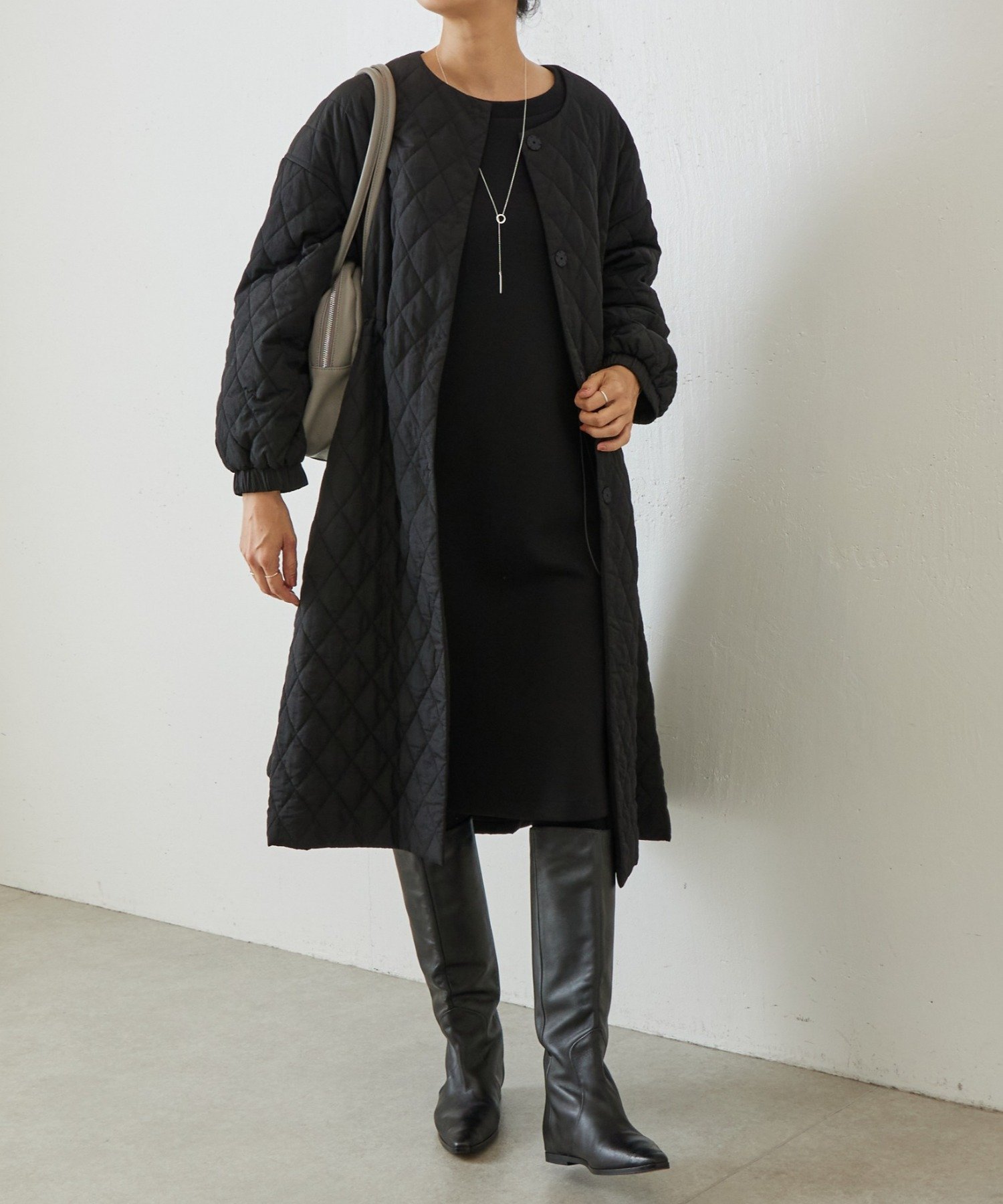 BEARDSLEY｜袖パフダンボールワンピース | Rakuten Fashion(楽天