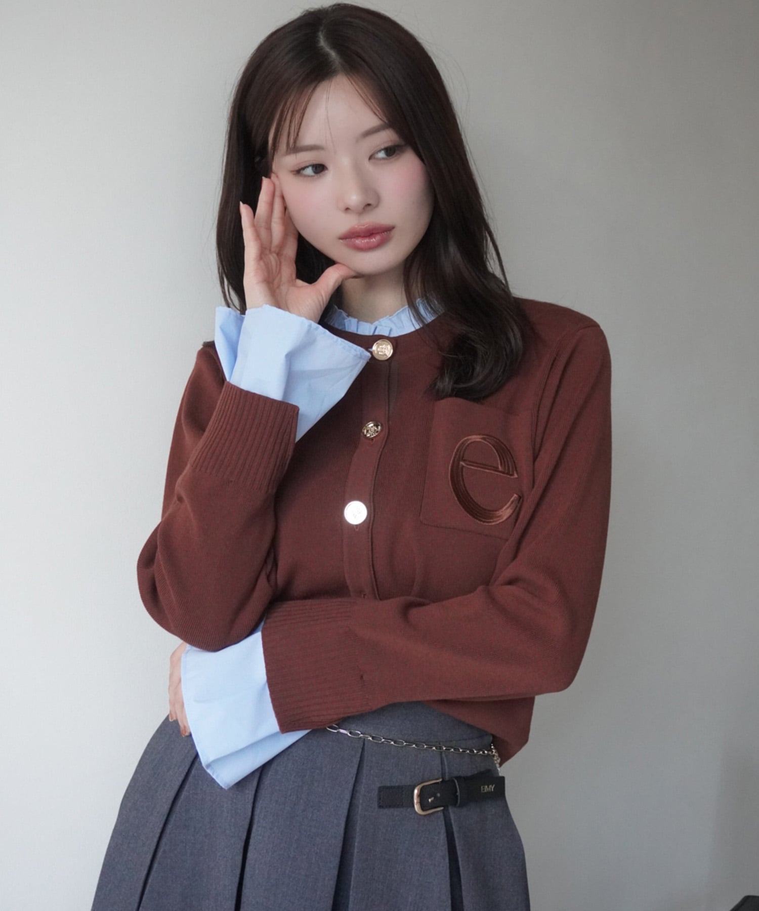 EIMY ISTOIRE｜Attached collar ニットジャケット | Rakuten Fashion