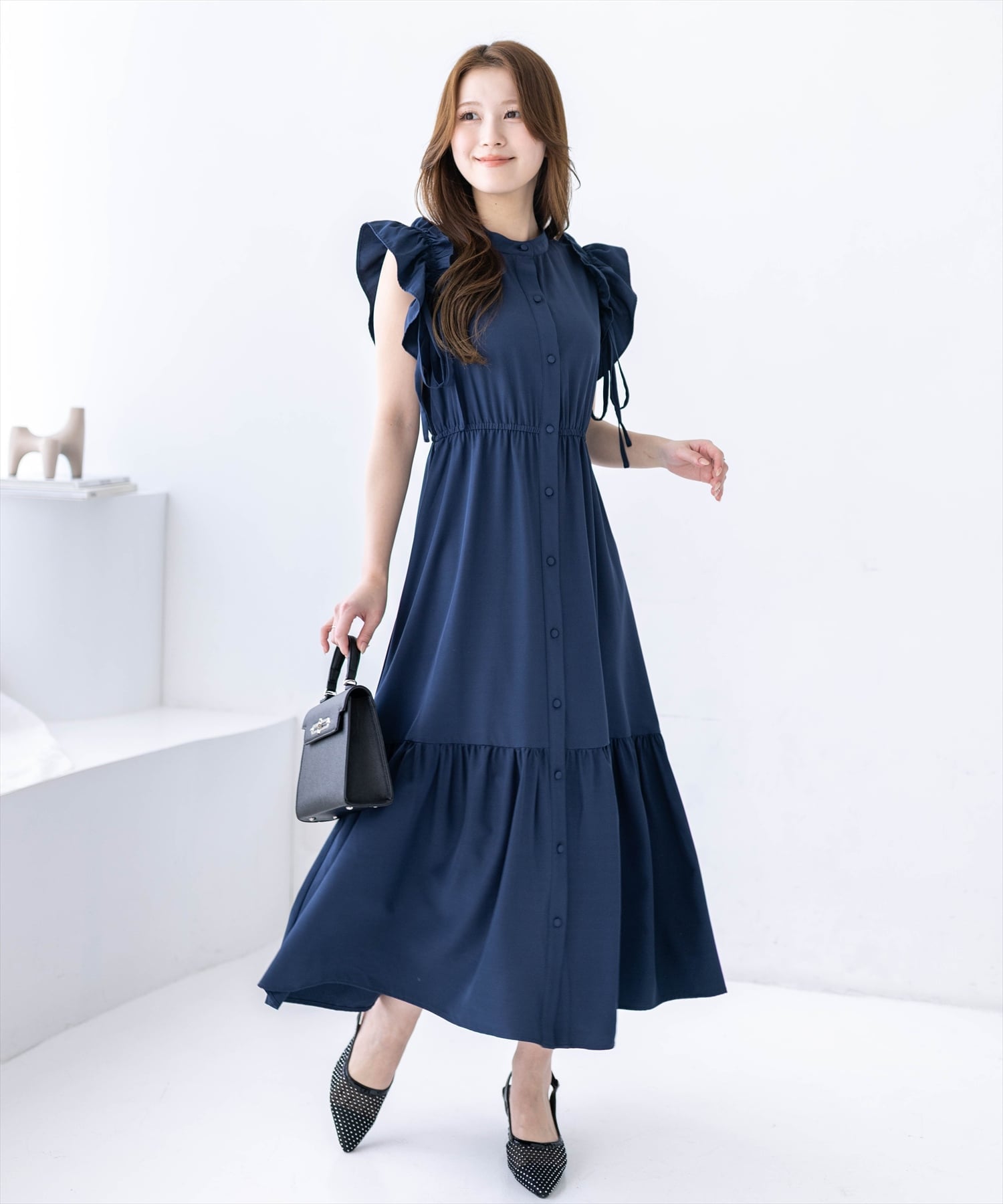 楽天市場】フリルネック ワンピースの通販