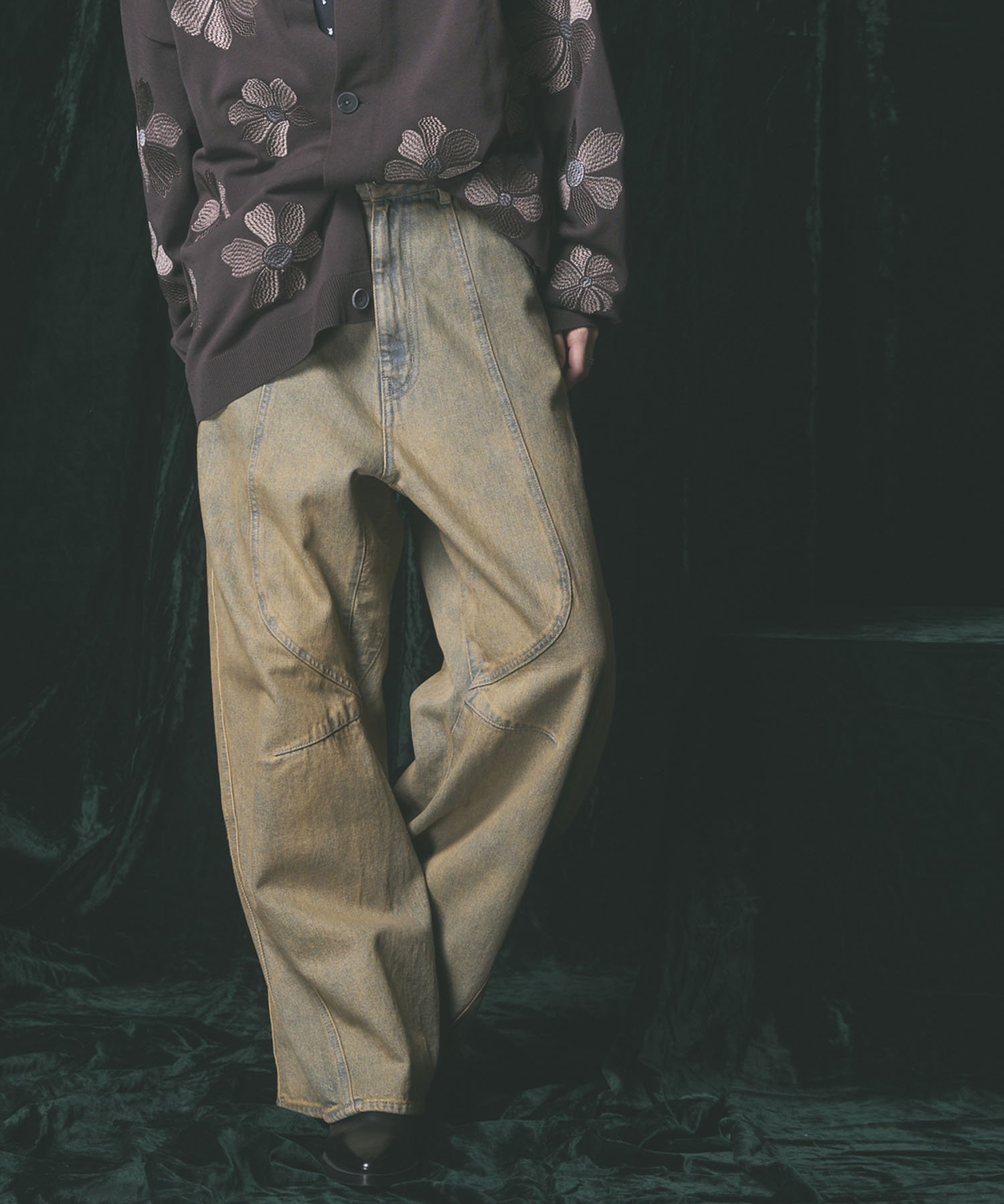 MAISON SPECIAL｜Three-Dimensional Cutting Denim Pants | Rakuten
