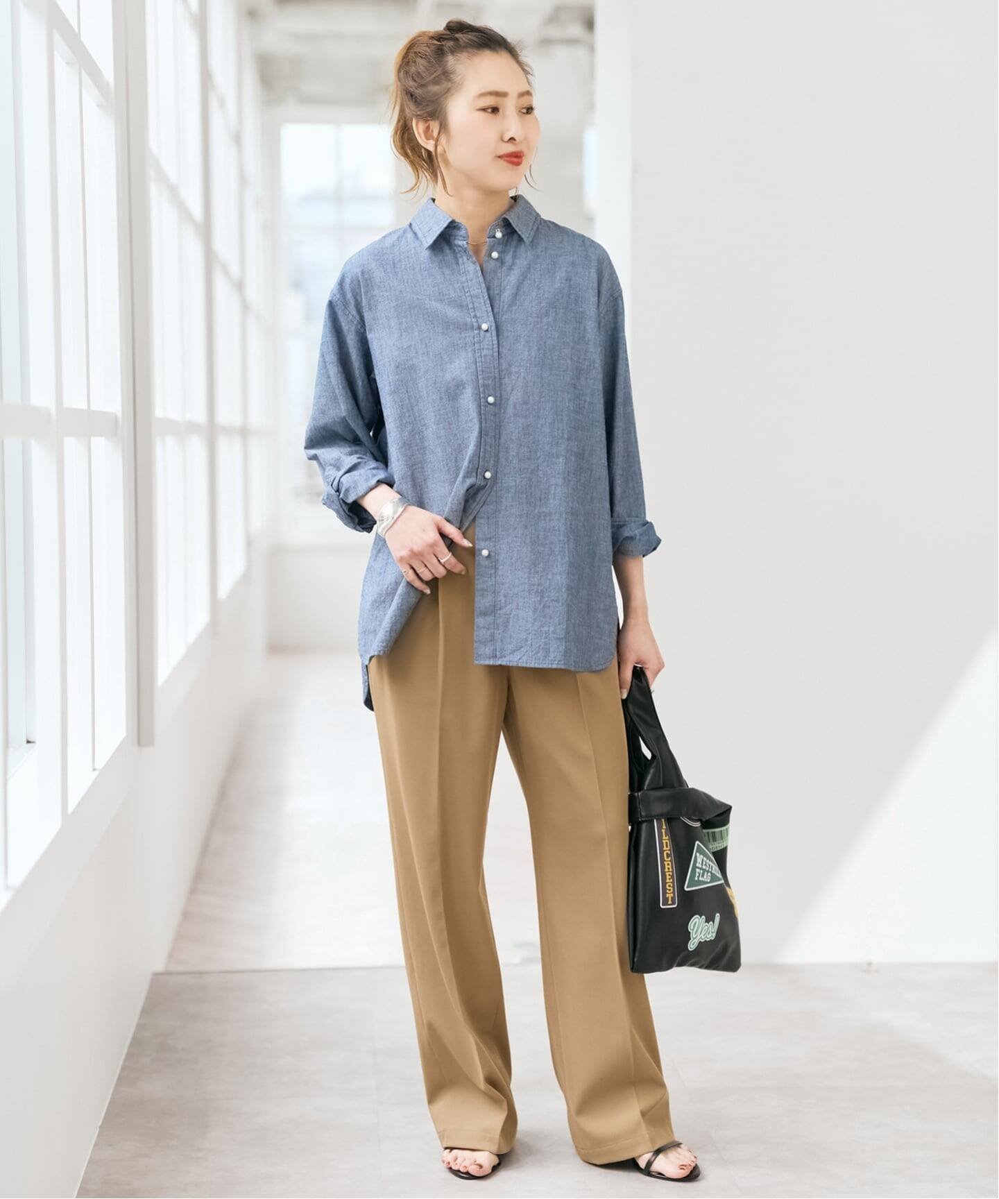 Spick & Span｜コットンパールボタンシャツ | Rakuten Fashion(楽天