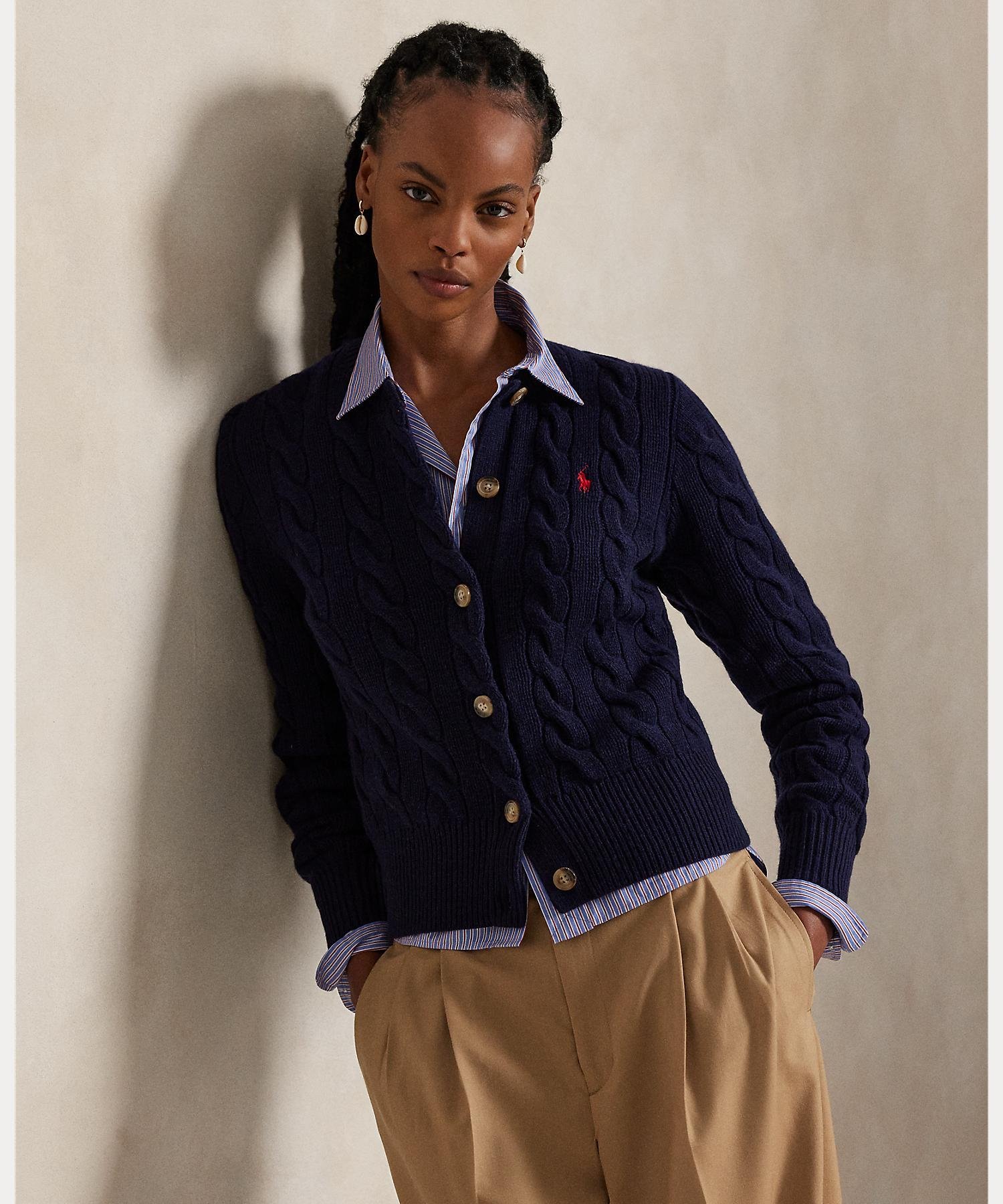 RALPH LAUREN｜ケーブルニット ウールカシミヤ カーディガン | Rakuten