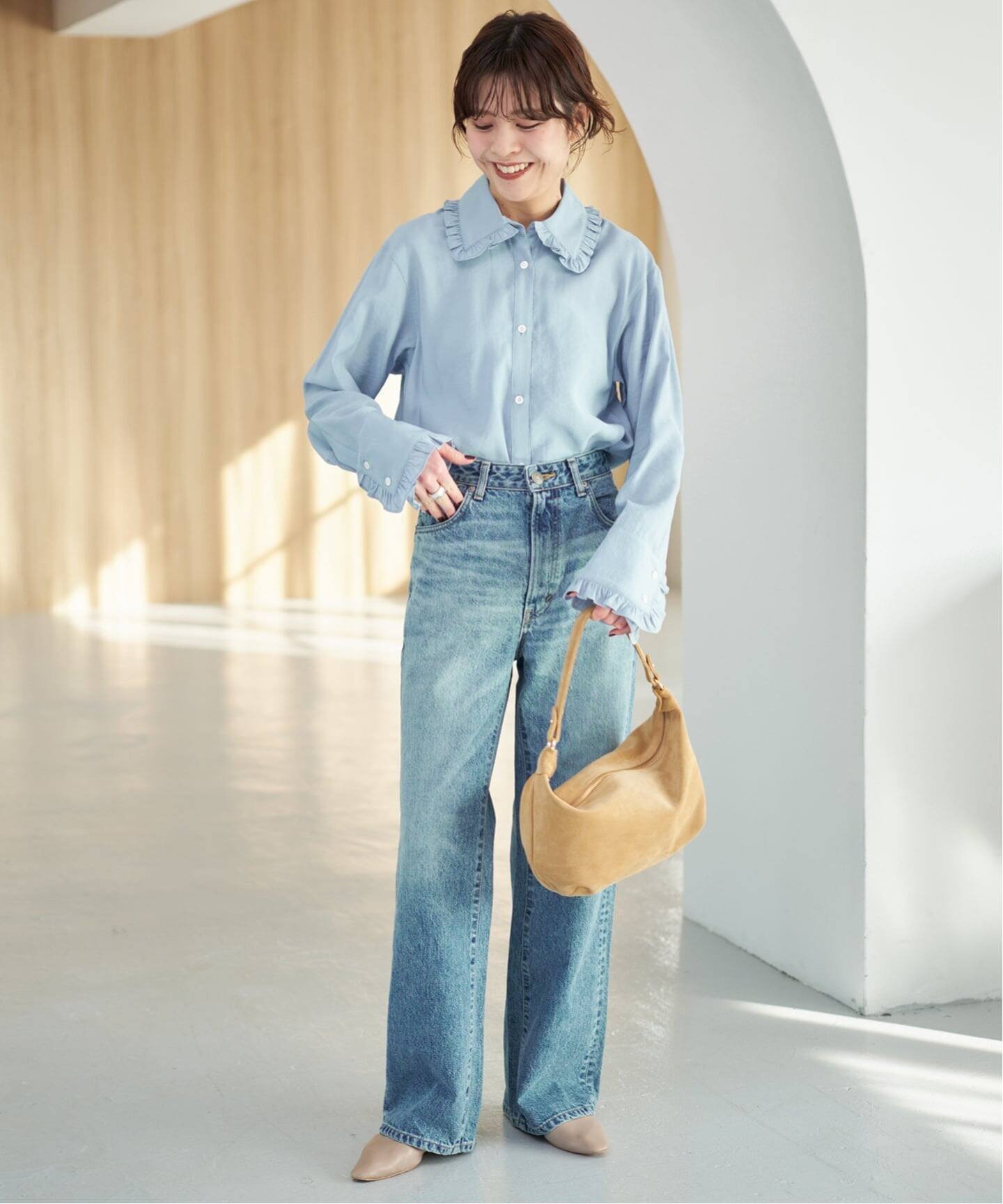 Spick & Span｜《WEB限定 / 追加》フリルカラーブラウス | Rakuten