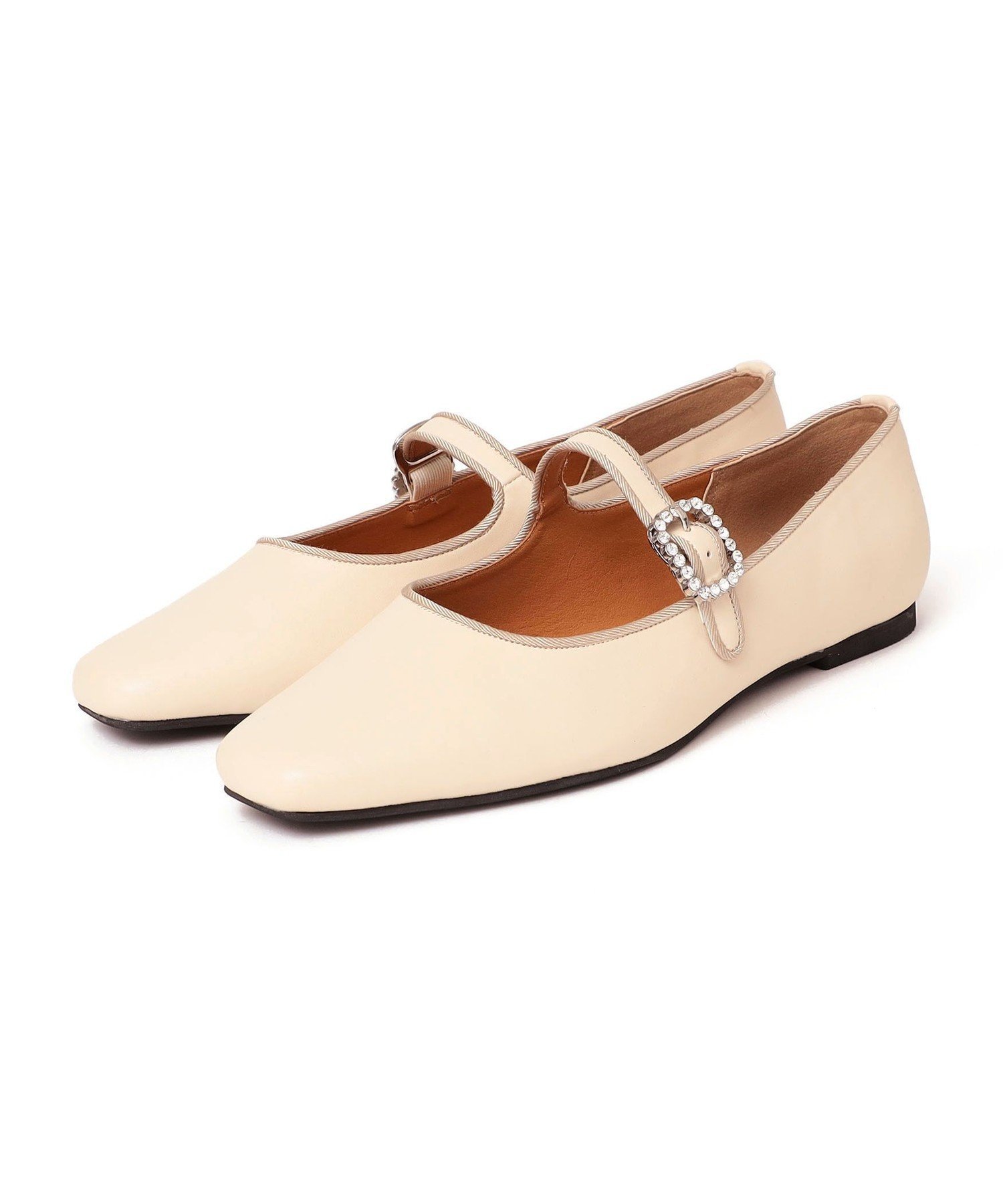 SHIPS｜【SHIPS any別注】eblouna: ビジュー メリー ジェーン フラット