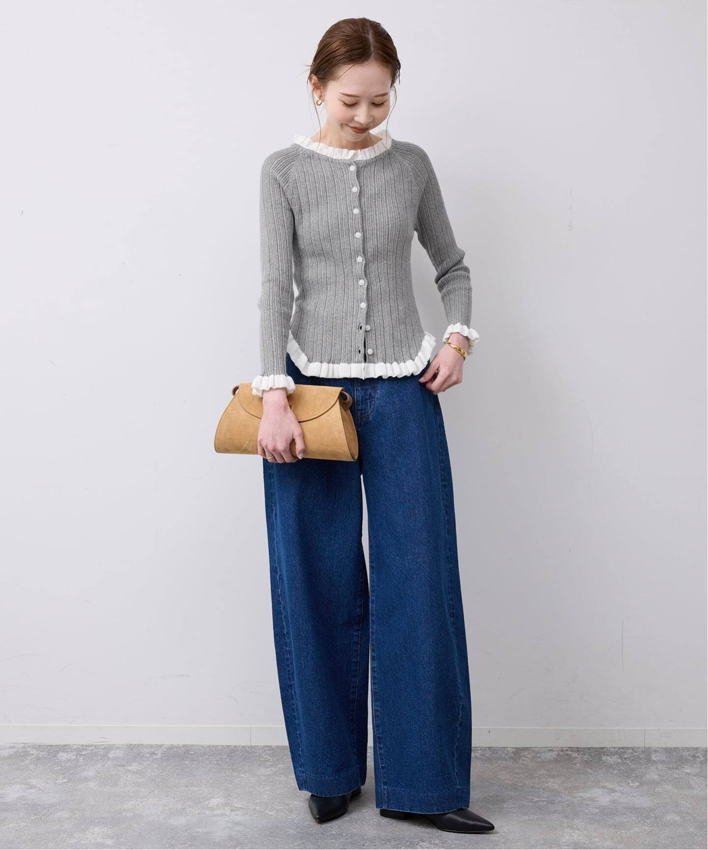 SLOBE IENA｜《追加2》tyn.TGOR/トゴール フリルカーディガン J0102