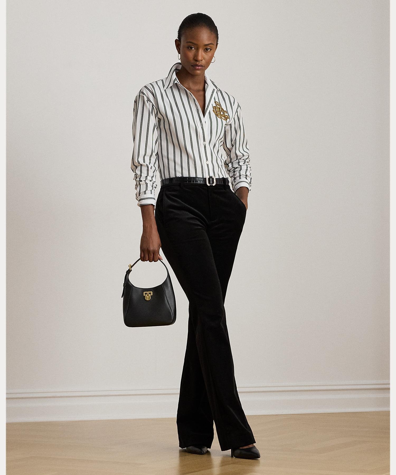 RALPH LAUREN｜リラックス フィット ストライプド コットン シャツ