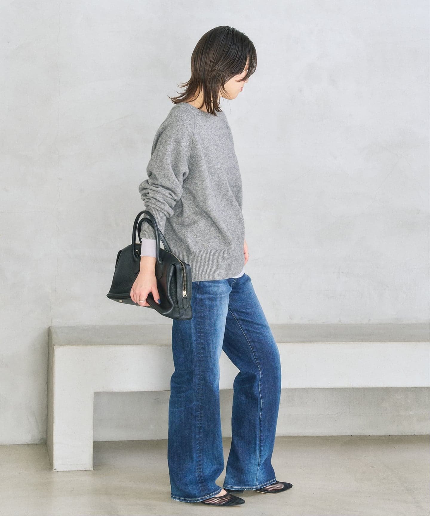 LE TALON｜《追加予約2》ポインテッドネットワンストラップフラット