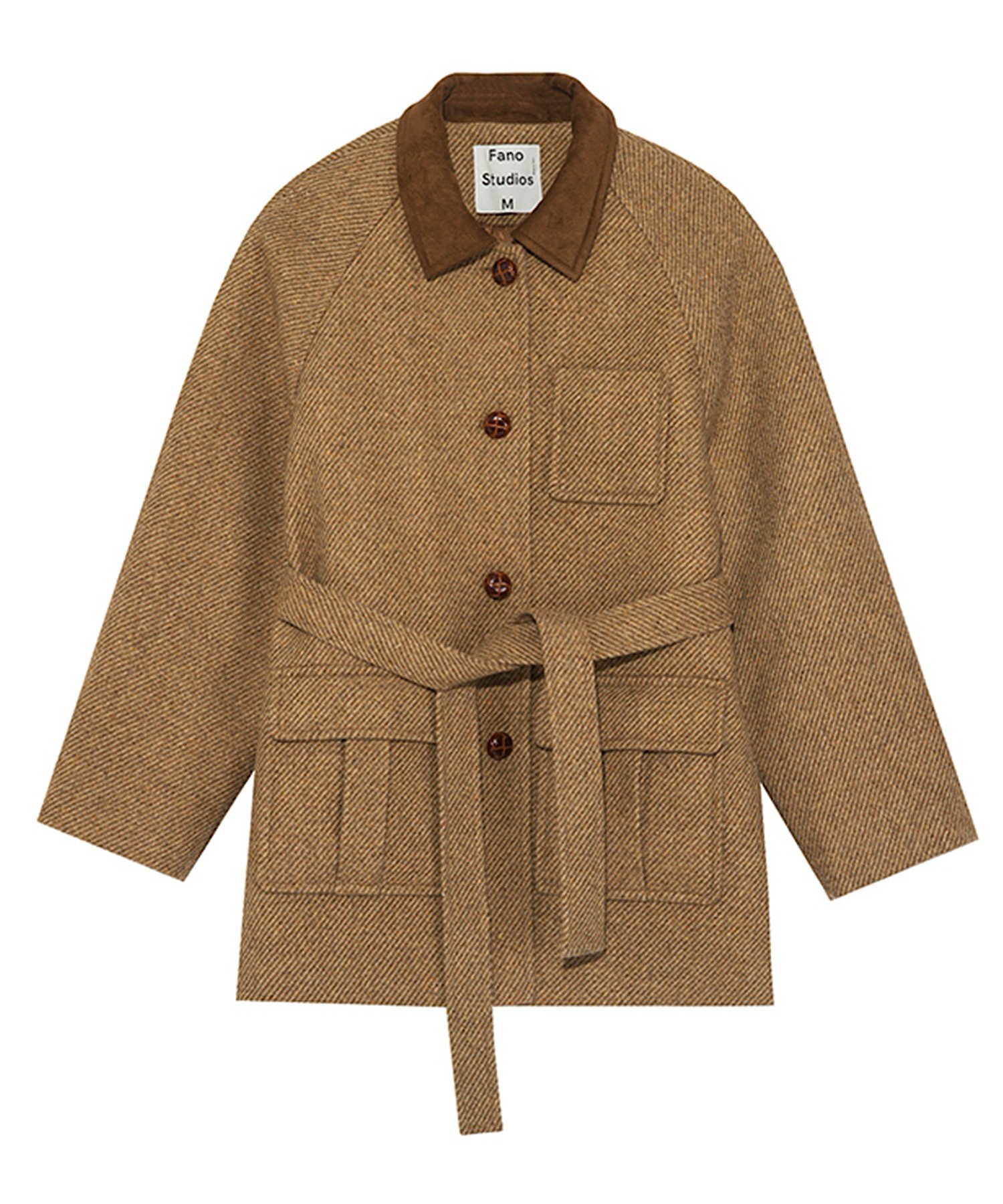 chuclla｜ラグラン ウールツイードジャケット FD23W194 Fano Studios