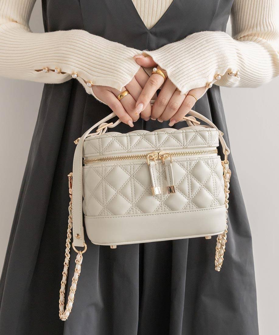 RANDA｜キルティング2WAYバニティバッグ | Rakuten Fashion(楽天