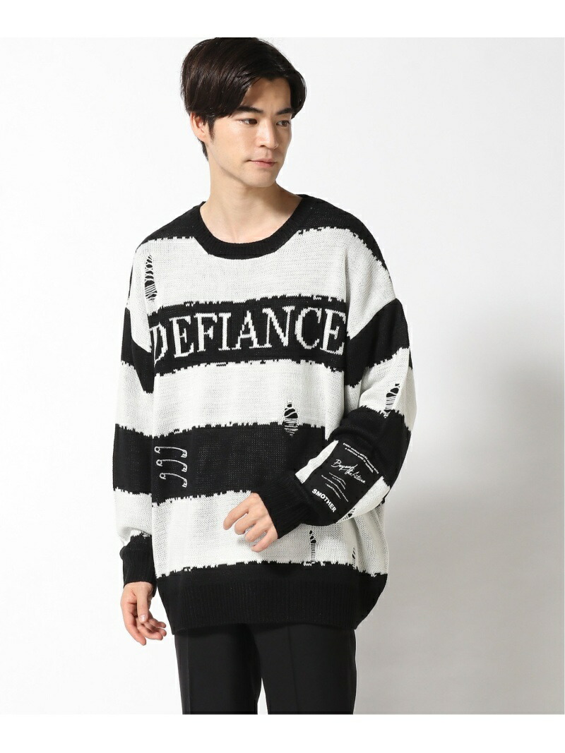 楽天市場】JACKROSE (U)JACKROSE/JE ダメージボーダーニット ジャック