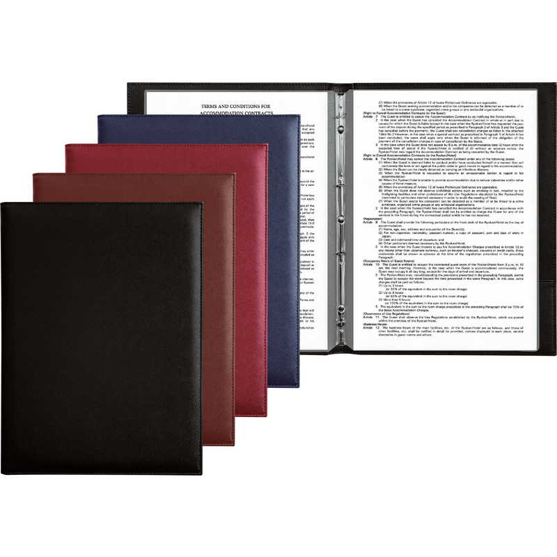 楽天市場】メニューブック(スリムバインダー仕様)(A4 4穴 8ページ