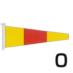 楽天市場】国際信号旗 数字旗 【0旗】 小型 55cm x 179cm トロピカル