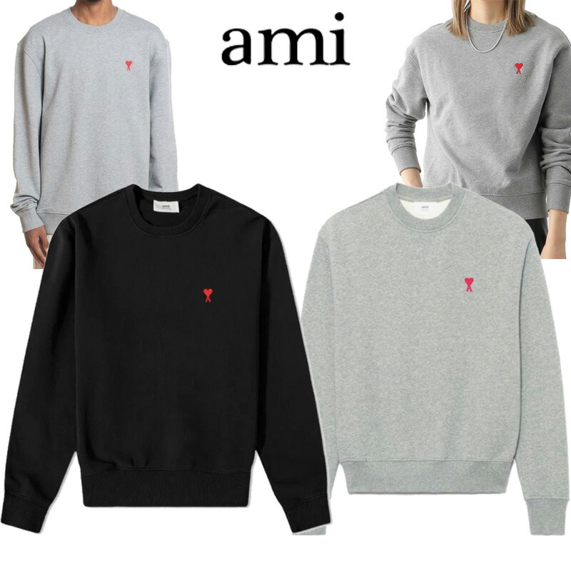 楽天市場】AMI PARIS アミパリス スモールハートロゴトレーナー