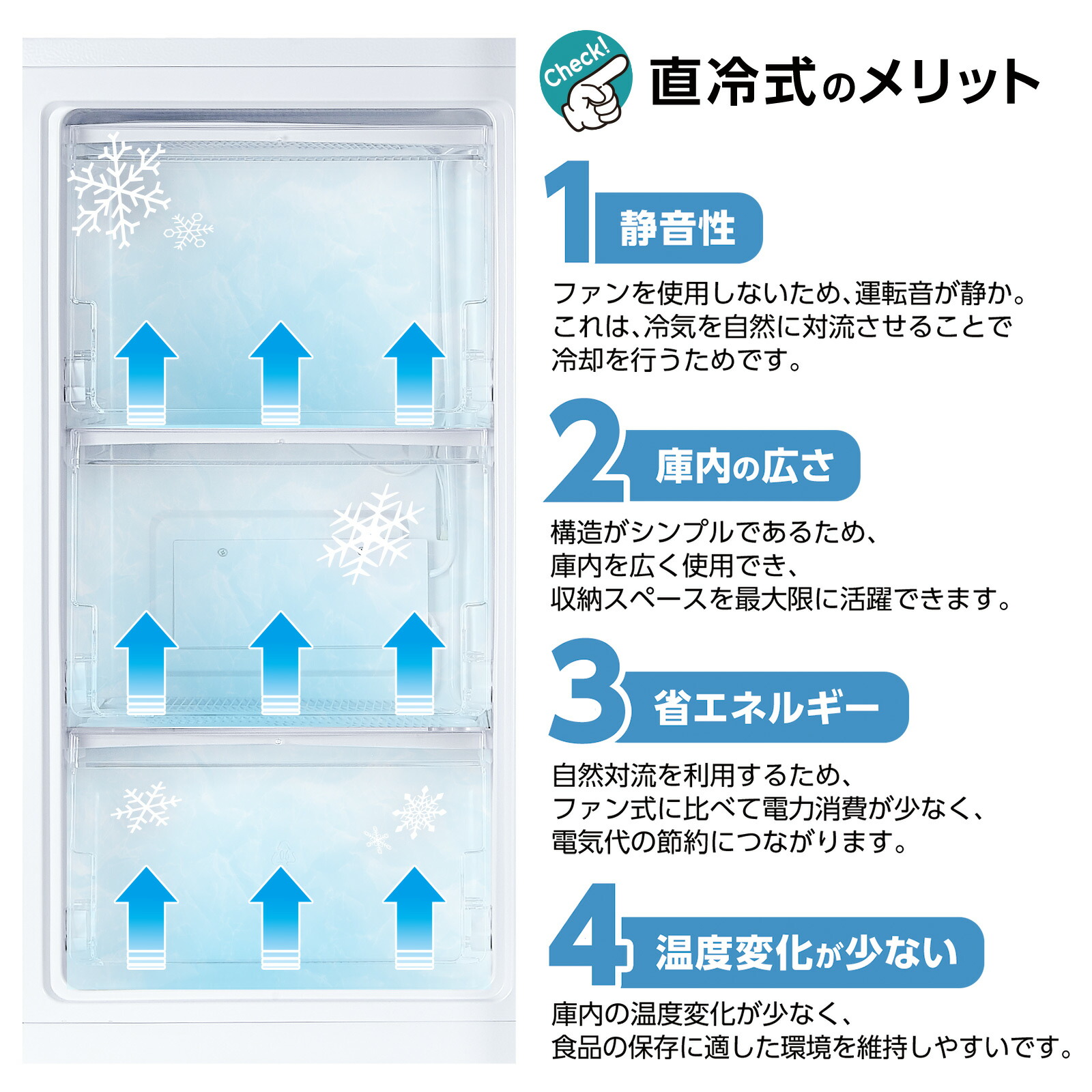 楽天市場】冷凍庫 60L 冷凍専用 小型 家庭用 トレイ式 省エネ 静音