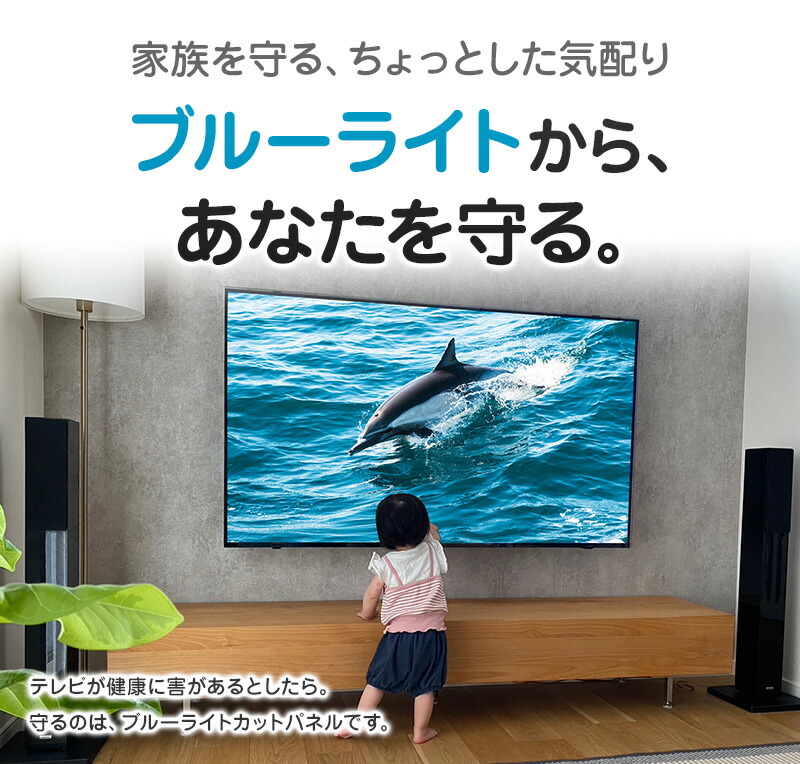 楽天市場】ブルーライトカット 液晶テレビ保護パネル 55インチ 55型