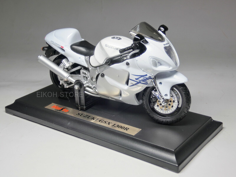 楽天市場】SUZUKI GSX1300R ハヤブサ (白) バイク模型 1/18 スズキ 隼